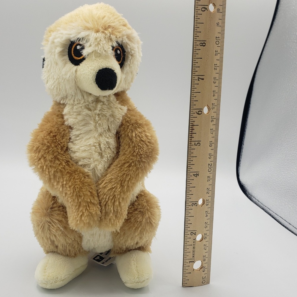 Eco Pals‎ Wildlife Artist's 9" Plush Meerkat Stuffed  Animal Toy Realistic Soft